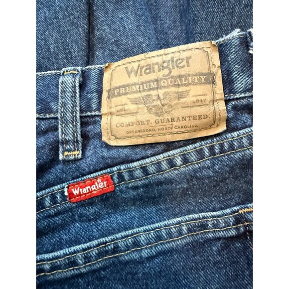 Wrangler Mens Premium Quality Regular Fit Jeans Blue Size 36X32 Western Work - Picture 6 of 11